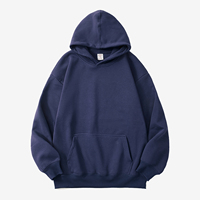 Yüksek Kaliteli Sokak Giyim Tarzı Düz Renk Kışlık Nakış Baskılı Polyester/Pamuk Regular Fit Polar 350G Özel LOGO Erkek Kapüşonlu Sweatshirt