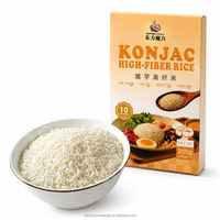 Riz de Konjac Thaïlandais Jasmin Séché Instantané à Faible Teneur en Glucides, Alternative Alimentaire Populaire, Riz Nutritionnel Shirataki