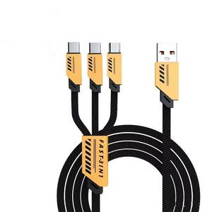 Cavo di Ricarica Rapida 3in1 66W 1,2 m all'Ingrosso, Cavo Dati USB Tipo C per Android PHONE 15 16, Stampante in Nylon - Product Image 6