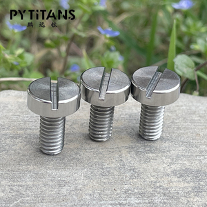 Nhà Máy Bán Buôn Chất Lượng Cao Rãnh Vít <span class=keywords><strong>Din84</strong></span> Gr2 Gr5 Titan Vít M6 Bởi Pytitans - Product Image 6