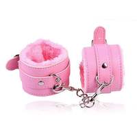 Menottes sexy en cuir PU imperméable, fourrure, bondage masculin, jeux SM, fétichisme, désir, fourrure, pour adultes