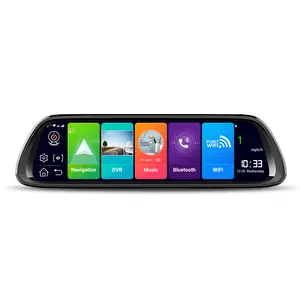 4g车载DVR 10英寸新款Android 8.1 GPS WiFi车载后视镜汽车录像机车载镜像视频后视镜行车记录仪