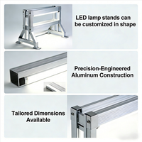 Support de Bande LED Métallique Réglable, Forme Personnalisable, Support de Barre LED, Cadre d'Éclairage Industriel Robuste
