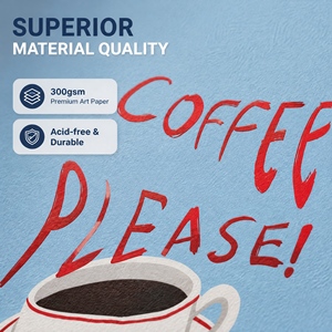 Poster in Carta Personalizzato per Caffè, Stampa Artistica Minimalista Nordica per Decorazione di Caffetterie, Cucine e Ristoranti - Product Image 2