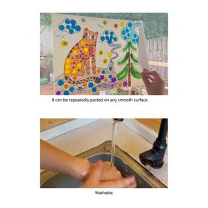 子供のドットペイントロールマップアートキット消去可能なペン楽しい無毒の洗えるドット描画アートセットおもちゃ - Product Image 5