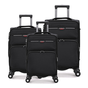 Valise à roulettes en tissu Oxford 20 pouces 24 pouces Bagages à main en nylon Roue universelle Court trajet Mot de passe Géométrique Sac à roulettes - Product Image 1