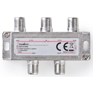 ตัวแยกสัญญาณดาวเทียม Nedis 4 ทาง รุ่น F Splitter 5 2400 MHz 75 โอห์ม สำหรับการกระจายสัญญาณดาวเทียม - Product Image 4