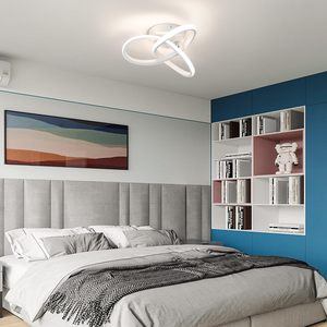 Lámpara de <span class=keywords><strong>Techo</strong></span> LED Curva Moderna de Luz Blanca Diurna para Pasillo, Escalera, Cocina, Baño, <span class=keywords><strong>Dormitorio</strong></span>, Balcón, Lavadero, Hogar - Product Image 3