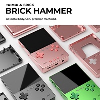 Console de jeu rétro portable en alliage d'aluminium CNC en métal écran IPS 3,2 "stockage de 8 Go extensible à 1 To
