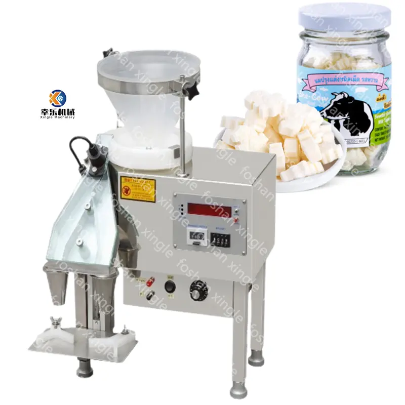 Desktop lab scale semi automatic electronic candy gummy milk counter filling machine counting bottling machine