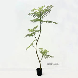 Planta en maceta de árbol de <span class=keywords><strong>Jacaranda</strong></span> artificial, vegetación sintética de lujo de gama alta para decoración de sala de estar interior - Product Image 2