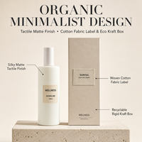 WELLNESS Spray d'ambiance et nettoyant ménager parfumé pour la maison, personnalisable en marque privée, écologique, minimaliste, à base d'huiles, désodorisant
