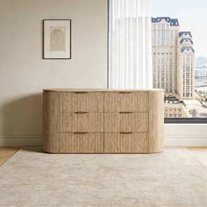 Commodes de salle à manger en bois massif de chêne <span class=keywords><strong>blanc</strong></span> d'Amérique du Nord, design nordique moderne, commodes en chêne pour meubles de villa de luxe - Product Image 1