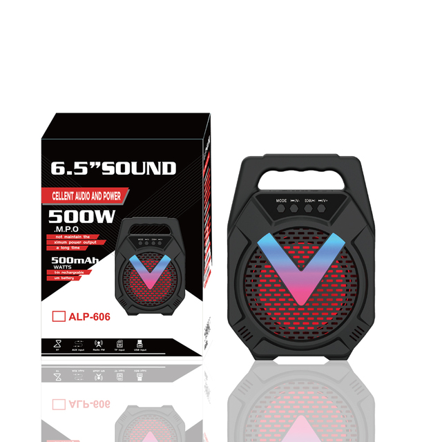 6.5 Inch High Performance Portable Wireless High Quality Outdoor Modern Rechargeable Speaker Memory Card for Home Use