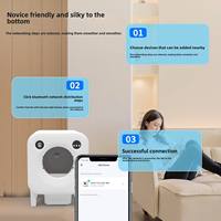 Kotak Pasir Kucing Otomatis Pembersih Sendiri Kapasitas Besar Toilet Robot untuk Toko Hewan Peliharaan, Kandang Kucing, Peternakan, Rumah, Dapat Digunakan Kembali