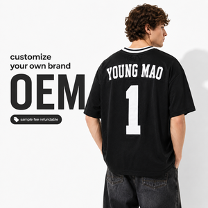 Camiseta de Fútbol Personalizada con Logotipo para <span class=keywords><strong>Hombre</strong></span>, Tejido de Malla Birdseye, Talla Grande, Uniforme Deportivo, Fabricante OEM - Product Image 1