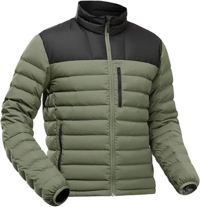 Chaqueta acolchada de invierno para hombre de alta calidad, abrigos recortados con cuello levantado y mangas completas, estilo de trabajo clásico - Product Image 1