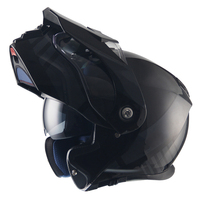 Casque de moto personnalisé Predator Design à double visière, noir, ABS, avec doublure en mousse, certifié DOT, rabattable, neuf
