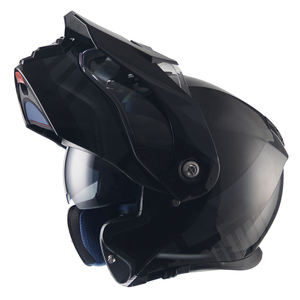Personnalisé double visière point noir <span class=keywords><strong>moto</strong></span> <span class=keywords><strong>casque</strong></span> rabattable - Product Image 2