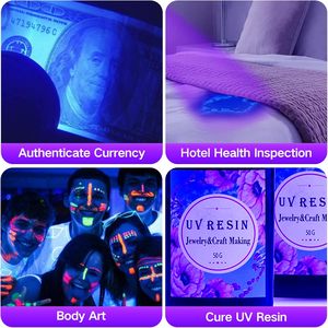 Lampe <span class=keywords><strong>de</strong></span> poche UV lumière noire, 51 LED 395 nM détecteur <span class=keywords><strong>de</strong></span> lumière noire ultraviolette <span class=keywords><strong>pour</strong></span> urine <span class=keywords><strong>de</strong></span> chien, taches d'animaux et punaises <span class=keywords><strong>de</strong></span> <span class=keywords><strong>lit</strong></span> - Product Image 5
