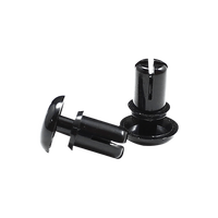 Rail de fixation en plastique pour pare-soleil de toit de voiture, rivet d'expansion, clip de retenue intérieur, installation sans outil, noir