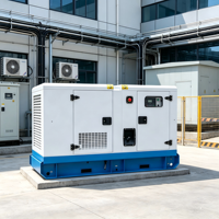 Groupe électrogène diesel silencieux avec capot de protection contre la pluie, 50 Hz, 16 kW, 20 kVA, triphasé, alimentation pour tour de télécommunication