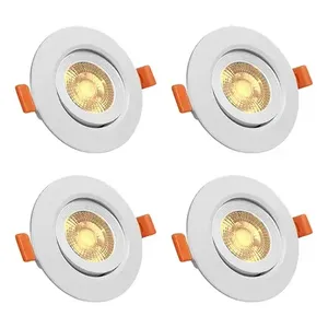 Luz de techo LED moderna de 3W, acabado en blanco cálido, Base de mazorca de 12W para aplicaciones en interiores de oficina, temperatura de Color 6000K, certificación SAA - Product Image 1