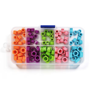 100 pièces d'anneaux d'identification en silicone pour instruments dentaires, code couleur, grandes et petites tailles, résistants aux hautes températures, pour la dentisterie - Product Image 2