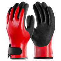 Gants de travail d'hiver doux pour la peau, technologie Flexi Warm, paume en caoutchouc entièrement imperméable, antidérapants, résistants, pour les températures extrêmes
