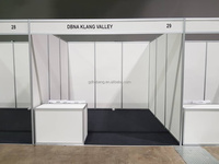 HeBang - Paneles de PVC y Aluminio para Paredes Divisorias de Stand de Exhibición de 10x10, Colores Plateados Anodizados, para Ferias Comerciales