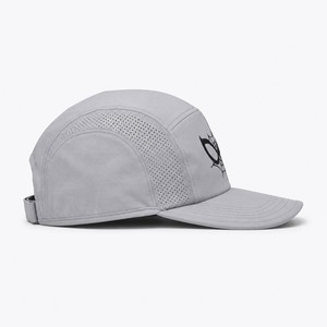 Casquette de camping unisexe réglable à 5 panneaux en nylon enduit polaire avec logo personnalisé et broderie plate pour toutes les saisons - Product Image 3