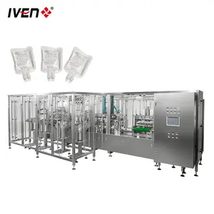 Système de détection automatique et de rejet défectueux Ligne de production de solutions IV Machine à fluides IV Usine saline normale clé en main