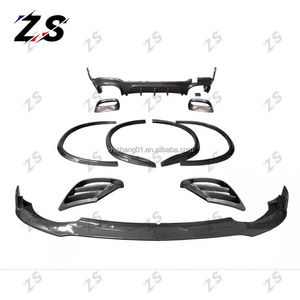 Kit carrosserie en Fiber de carbone ZS <span class=keywords><strong>Auto</strong></span> Performance pour mercedes-benz GLC mise à niveau BS Style pièces lèvre avant accessoires de voiture kit de carrosserie - Product Image 2