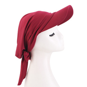 <span class=keywords><strong>Casquette</strong></span> Hijab Sportive Musulmane avec Visière Pare-Soleil Séchage Rapide Protection Anti-UV Turban Foulard de Baseball Modeste pour Femme - Product Image 4