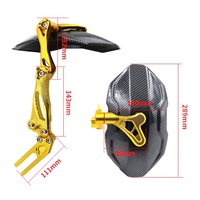Accessoires universels pour moto, garde-boue arrière, protection contre les éclaboussures, garde-boue CNC pour scooter Honda Monkey 125, moto N1S M3