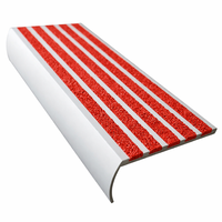 Profilé de marche antidérapant en carborundum et aluminium, direct fabricant, pour escaliers, jaune, moderne