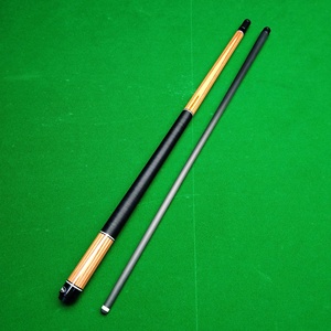 Chất lượng cao chuyên nghiệp sợi carbon hồ bơi <span class=keywords><strong>Cue</strong></span> <span class=keywords><strong>Stick</strong></span> 10.5mm/11.5mm/12.5mm/13mm tip, 1/2 doanh 100% carbon Butt handmade <span class=keywords><strong>Cue</strong></span> - Product Image 1