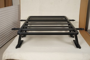 SEMRISE <span class=keywords><strong>Porte</strong></span>-bagages <span class=keywords><strong>de</strong></span> toit en alliage d'aluminium argenté 4x4, support <span class=keywords><strong>de</strong></span> coffre tout-terrain avec capacité <span class=keywords><strong>de</strong></span> 100 kg pour Hilux F150 - Product Image 2