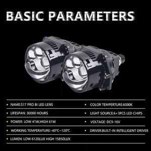 HYNBYZJ Lampadine LED per <span class=keywords><strong>Fari</strong></span>, Lente Proiettore Bi-LED Laser 3.0'' Iperboloidale per Retrofit <span class=keywords><strong>Fari</strong></span> <span class=keywords><strong>Hella</strong></span> - Product Image 6