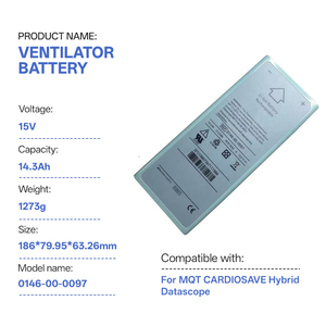 Batteria Li-ion 15V 213.6Wh 14.3Ah 0146-00-0097 con 1 Anno di Garanzia per Maquet CARDIOSAVE Hybrid <span class=keywords><strong>Datascope</strong></span> - Product Image 1