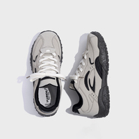 Chaussures de marche pour hommes à lacets, respirantes, antidérapantes, baskets décontractées de sport, printemps automne, gris marron, 39-44, faible MOQ