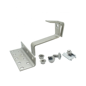 Crochet de support réglable en acier inoxydable sur le toit en tuiles Installation facile Réduire le matériel lâche Crochet de montage de toit solaire - Product Image 5