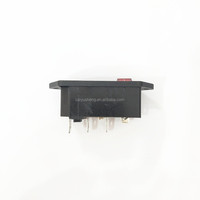 Conector de Alimentación CA AC-14-F16 10A 3 en 1 con Fusible, Interruptor Basculante y Pin con Orejeta para Montaje en PCB