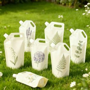 Custom Printed Leak Proof Durable Flat Bottom Spout Pouch <b>Stand</b> up Bag for Liquid Body Wash <b>Laundry</b> Soap Refill Packaging - Product Image 6