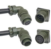 Conectores Aeroespaciales y Automotrices MIL MS 5015 Estándar 10A MS3016/3102, Conectores Macho y Hembra
