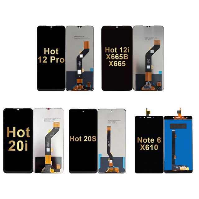 Factory Price Wholesale LCD for Infinix Hot 7 8 9 10i 10T 11 12 20s X665B Pro Play Lite 2022 Screen Replacement Display Screen