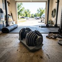 Ensemble d'haltères réglables pour la maison, système de pesage à changement rapide, 40 kg, plateau de rangement, poignée antidérapante, renforcement musculaire