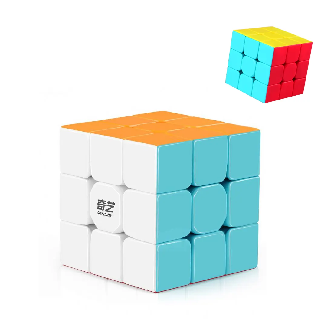 Qiyi योद्धा W 3x3 स्पीड घन Stickerless 3x3x3 जादू घन पहेलियाँ खिलौने आसान मोड़ और टिकाऊ खिलौने बच्चों के लिए EXW