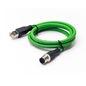 Cabo ethernet m12 com rj45, conector de ethernet m12 rj45 para montagem de 4 pinos d codificado <span class=keywords><strong>2</strong></span> 3 4 5 6 8 12 pinos - Product Image 3