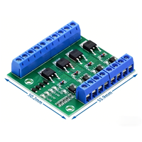 Module de commande de circuit amplificateur PLC à 4 voies MOS FET - Isolation optocoupleur 4 canaux - CC
